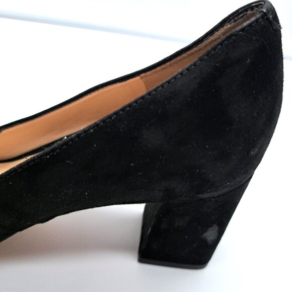 Marc Fisher LTD Womens MLZALA Black Suede Block Pumps Heels Shoes - Size 7.5 - Picture 10 of 14